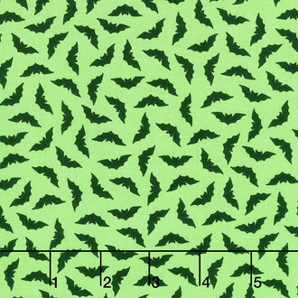 Hometown Halloween - Bats Green Yardage