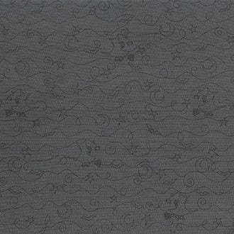 Hometown Halloween - Loopy Lines Black/Charcoal Yardage