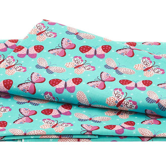 Homeward - Flitting Friends Mini Aqua 2 Yard Cut