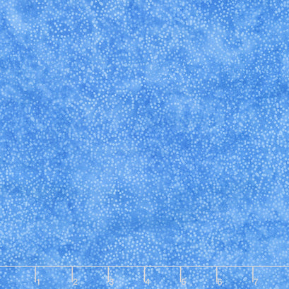 Honey Blue Batiks - Dot Floral French Blue Yardage
