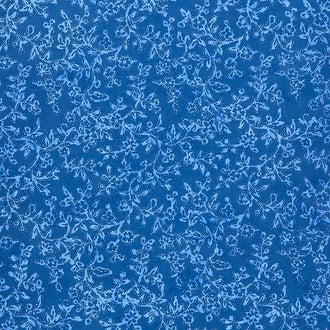 Honey Blue Batiks - Dot Vine Ocean Yardage