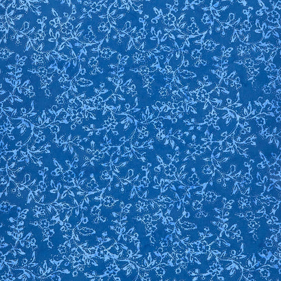 Honey Blue Batiks - Dot Vine Ocean Yardage