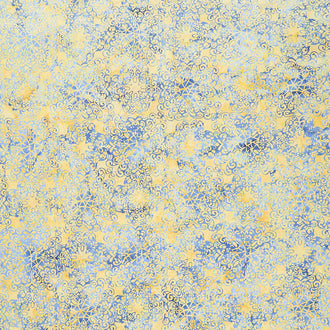 Honey Blue Batiks - Medallion Lace Sun Yardage