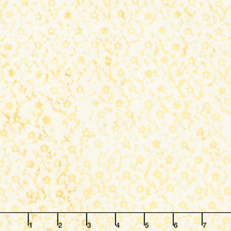 Honey Blue Batiks - Mini Floral Vine Parchment Yardage