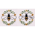 Honeybee Garden Wreath Embroidery Quilt Block