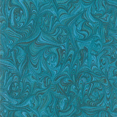 Hooked On Fish - Marble Tonal Dark Ocean Yardage
