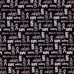 Hope & Heart Batiks - Hopeful Text Black Yardage Primary Image