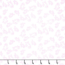 Hope & Heart Batiks - Rosebuds White Yardage Primary Image