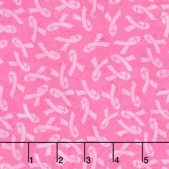 Hope & Heart Batiks - Tossed Ribbons Hot Pink Yardage