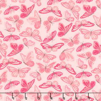 Hope in Bloom - Wings of Hope Blush Yardage