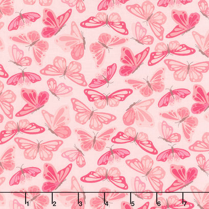 Hope in Bloom - Wings of Hope Blush Yardage