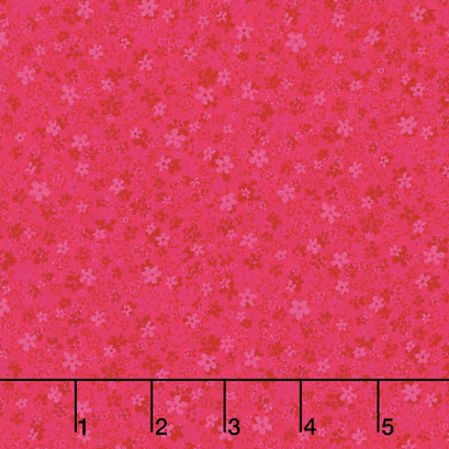 Hopscotch - First Flowers Pink Lemonade Yardage