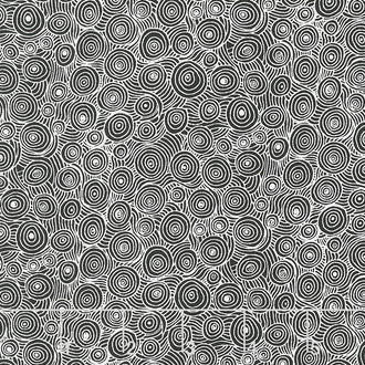 Hopscotch - Intertwining Puddles Zebra Yardage