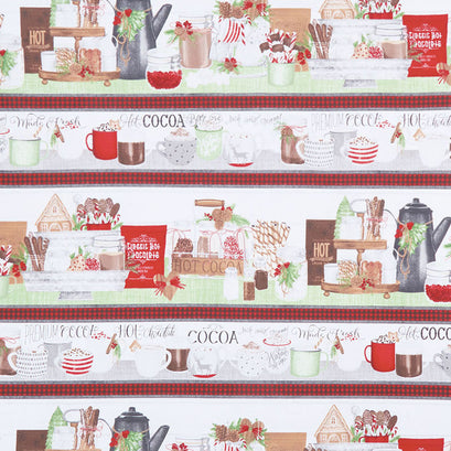 Hot Cocoa Bar - Repeating Stripe Multi Yardage