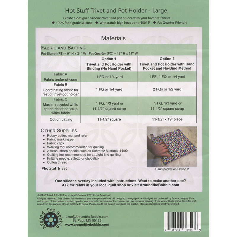 Hot Stuff Trivet and Pot Holder Pattern - Large Alternative View #1