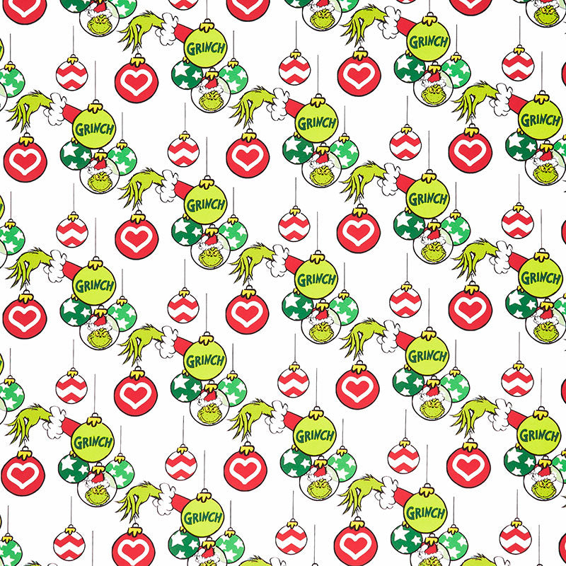 How the Grinch Stole Christmas - Grinch Ornaments Holiday Yardage