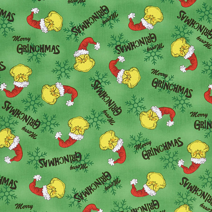 How the Grinch Stole Christmas - Holiday Hats Green Yardage