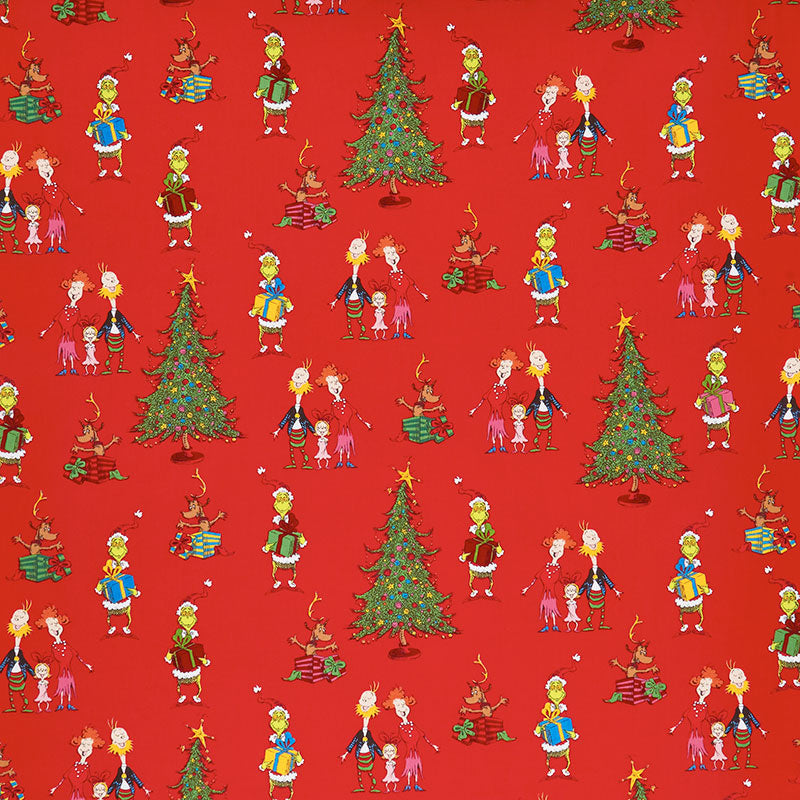 How the Grinch Stole Christmas - Holiday Red Yardage