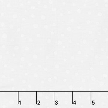Hue - Random Dots White On White Yardage