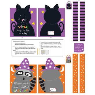 Huggable & Lovable Books - Halloween Treat Bags Panel