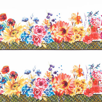 Hummingbird Lane - Border Stripe Multi Yardage