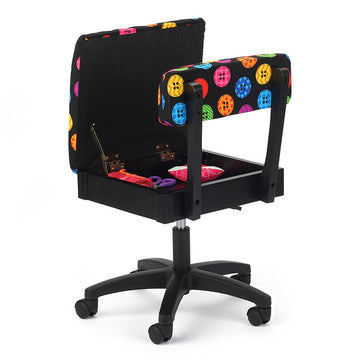 Hydraulic Sewing Chair - Bright Buttons