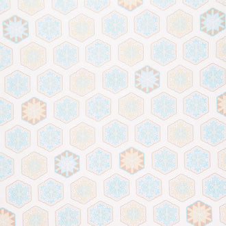 I Love Sn'Gnomies - Hexi Snowflakes Multi Flannel Yardage