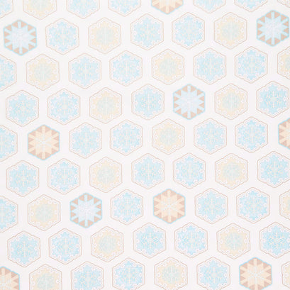 I Love Sn'Gnomies - Hexi Snowflakes Multi Flannel Yardage