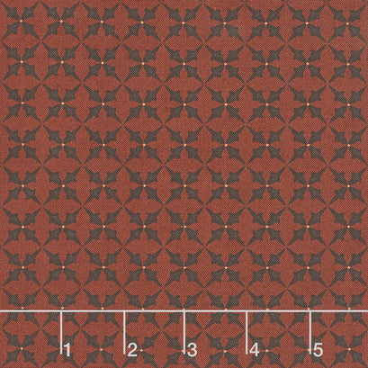 Idaho Prairie Star - Crisscross Red Yardage
