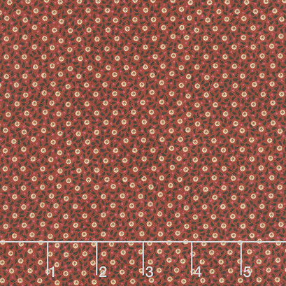 Idaho Prairie Star - Dot Leaves Red Yardage
