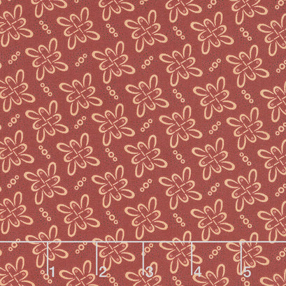 Idaho Prairie Star - Loopy Box Red Yardage