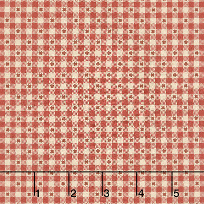Idaho Prairie Star - Star Check Red Yardage
