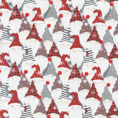 I'll be Home for Christmas - Gnomes Multi Yardage