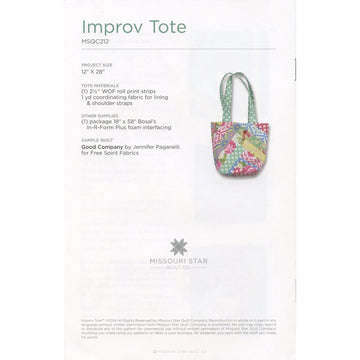 Improv Tote Pattern by Missouri Star