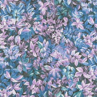 In the Moonlight - Leaves Evening Metallic Yardage
