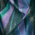 In the Moonlight - Stripes Evening Metallic Yardage