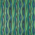 In the Moonlight - Stripes Forest Metallic Yardage