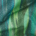 In the Moonlight - Stripes Forest Metallic Yardage