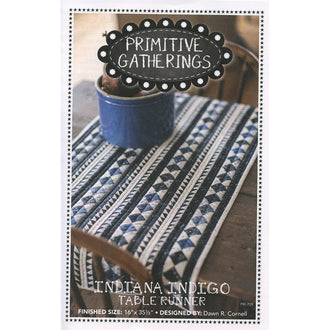 Indiana Indigo Table Runner Pattern