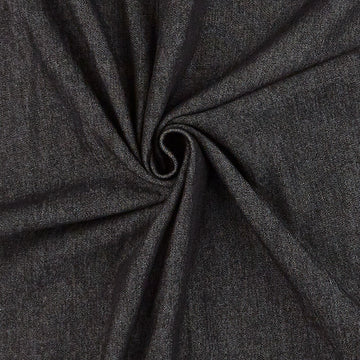 Indigo Denim - 56" Wide 6.5 oz Black Washed Yardage Primary Image