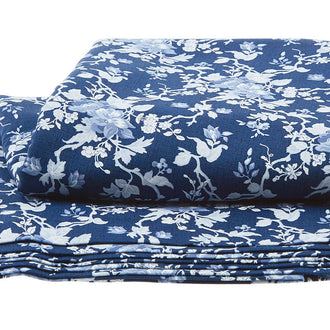 Indigo Garden - Viney Floral Indigo 3 Yard Cut