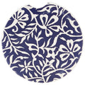 Indigo Patterns Car Coaster - Floral Vines