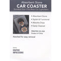 Indigo Patterns Car Coaster - Geometric