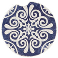 Indigo Patterns Car Coaster - Scroll Medallion