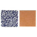 Indigo Patterns Coaster - Floral Vines