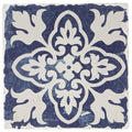 Indigo Patterns Coaster - Leaf Medallion