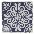Indigo Patterns Coaster - Scroll Medallion