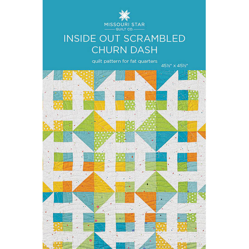 Inside Out Scrambled Churn Dash Quilt Pattern by Missouri Star