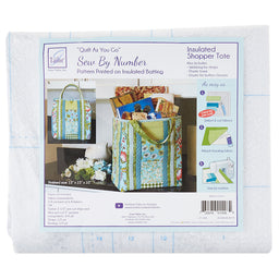 Insulated Shopper Tote Quilt As You Go Sew By Number Preprinted Insulated Batting