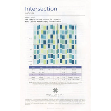Intersection Quilt Pattern by Missouri Star